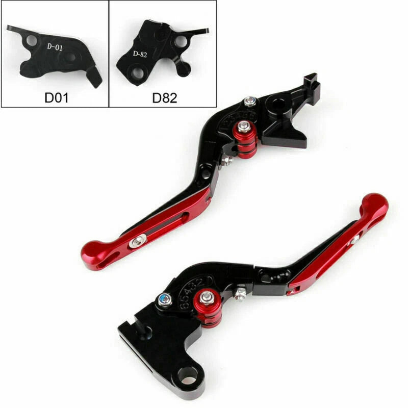 Adjustable Folding Brake Clutch Levers for Ducati Hypermotard 939 SP (2016) Red T9