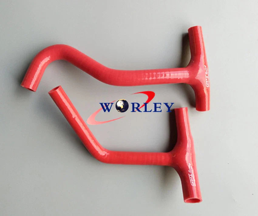 Aluminum Radiator + Red Hose for Husqvarna TC449 TE449 TE511 TXC449 TXC511 (11-13)