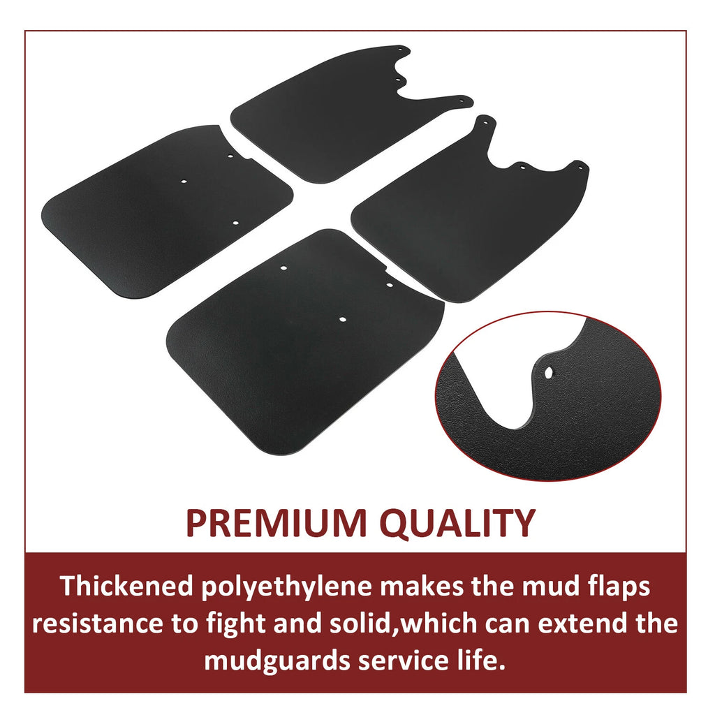 Mud Guards for Tacoma 4x4 1995–2004 with Flares