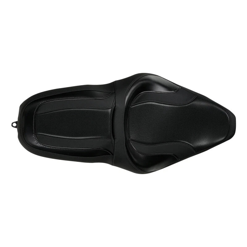 Black Driver Passenger Seat for Harley Touring Street Electra Glide (2009–2023)