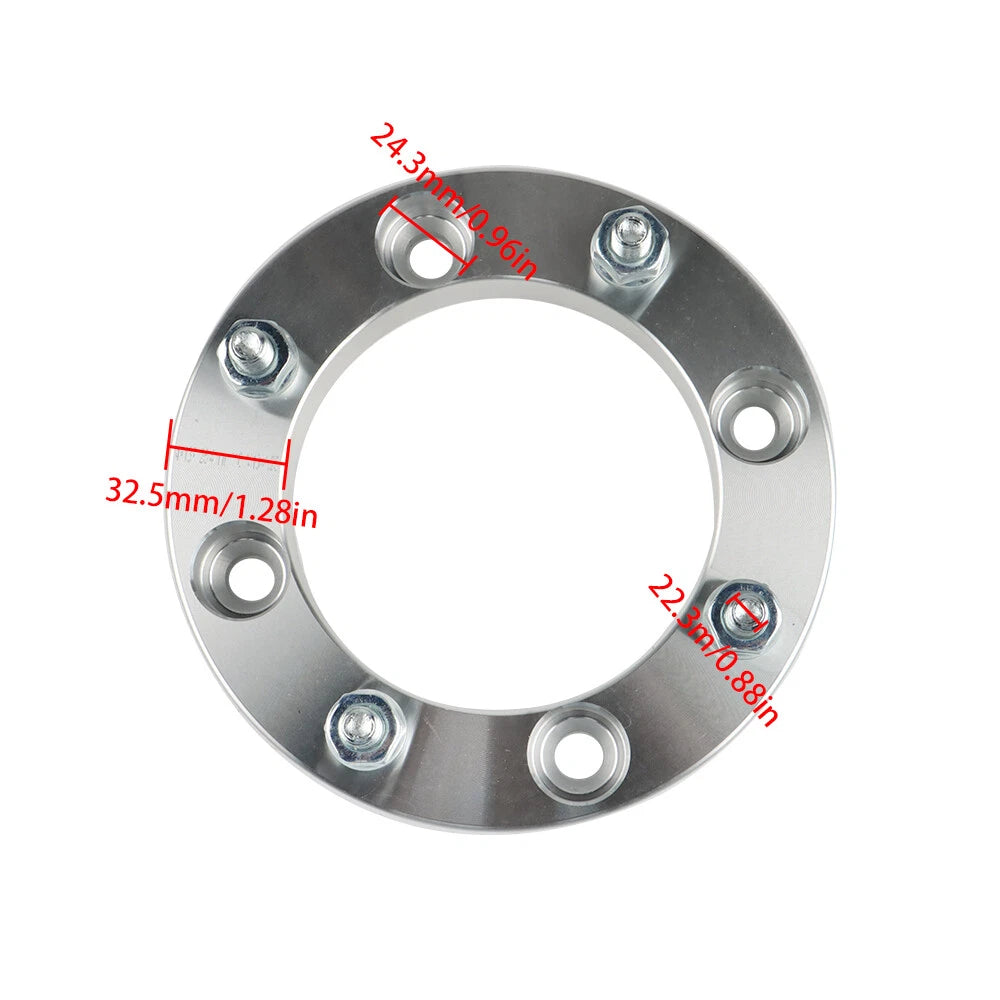 Set of 4 Wheel Spacers for Kawasaki (4x137, 1", 110mm Hub Bore)