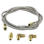 77" Braided Oil Feed Line for Turbocharger T3/T4