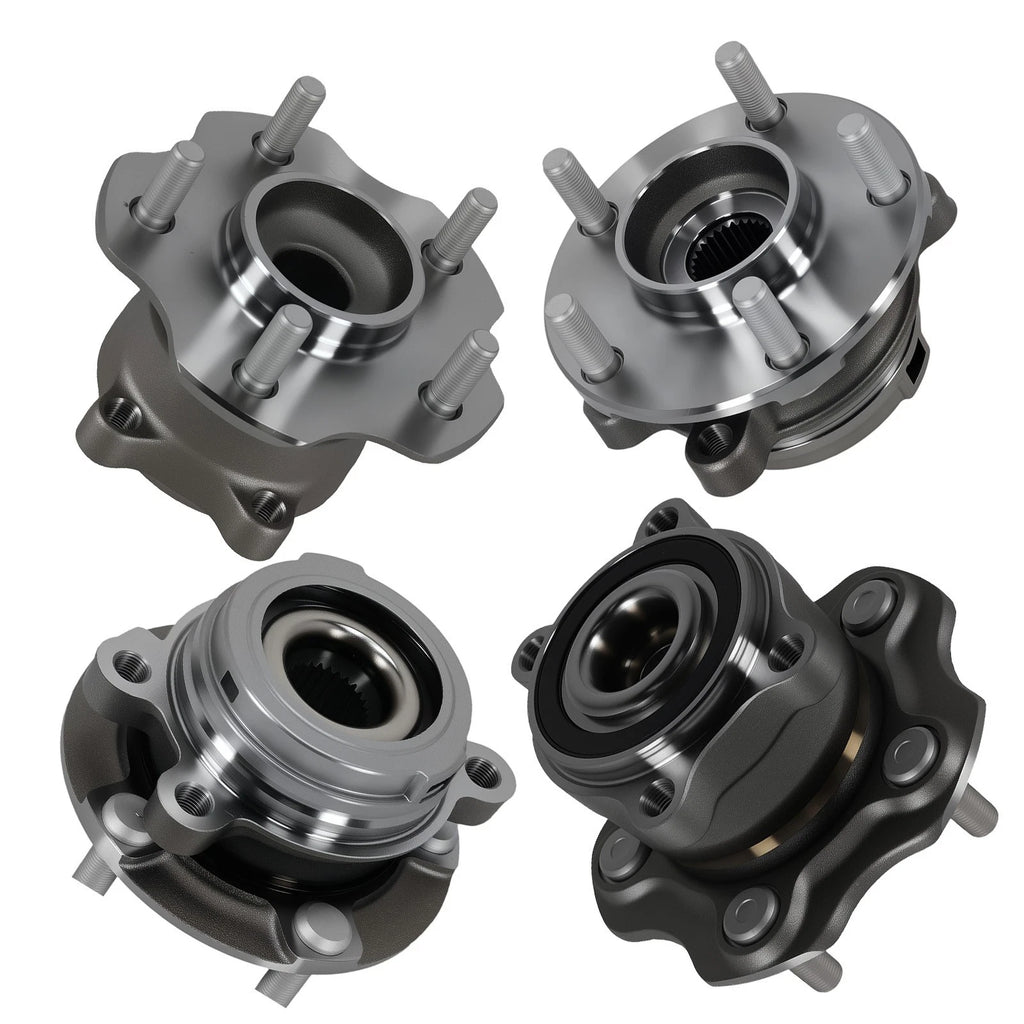 Set of 4 Wheel Hub Bearing Assembly for Nissan Altima (2007–2012) 2.5L