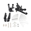 Set of 2 Front Driver Foot Pegs Footrest Brackets for Honda CBR1000RR (2004–2007)