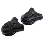 Black Rear Swingarm Axle Covers for Harley Heritage Softail (2008-2017)