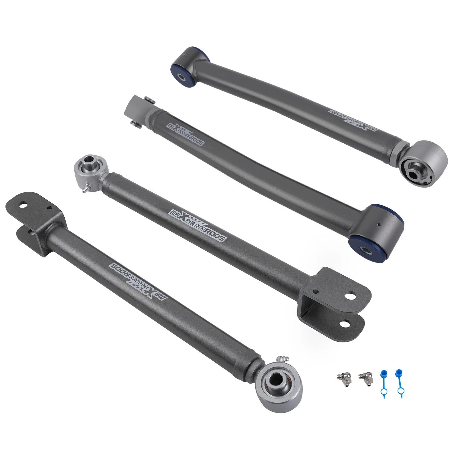 Set of 2 Adj. Front Upper & Lower Control Arms for Jeep Wrangler JK (2007–2018)