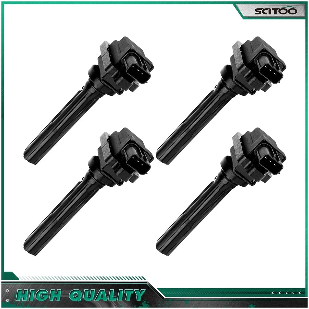 Set of 4 Ignition Coils for Chevrolet Tracker, Aerio, Esteem, Sidekick, Vitara