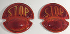 Glass Stop Lens Pair for Ford Model A Duolamp Tail Light (1928–1931)