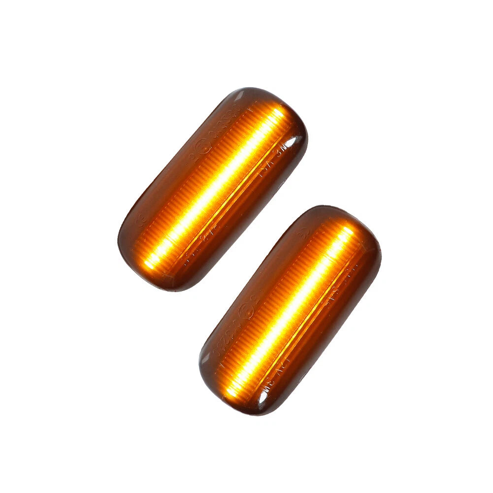 Smoke Lens Amber LED Side Marker Lights for Audi A3 A4 A6 S4 S6