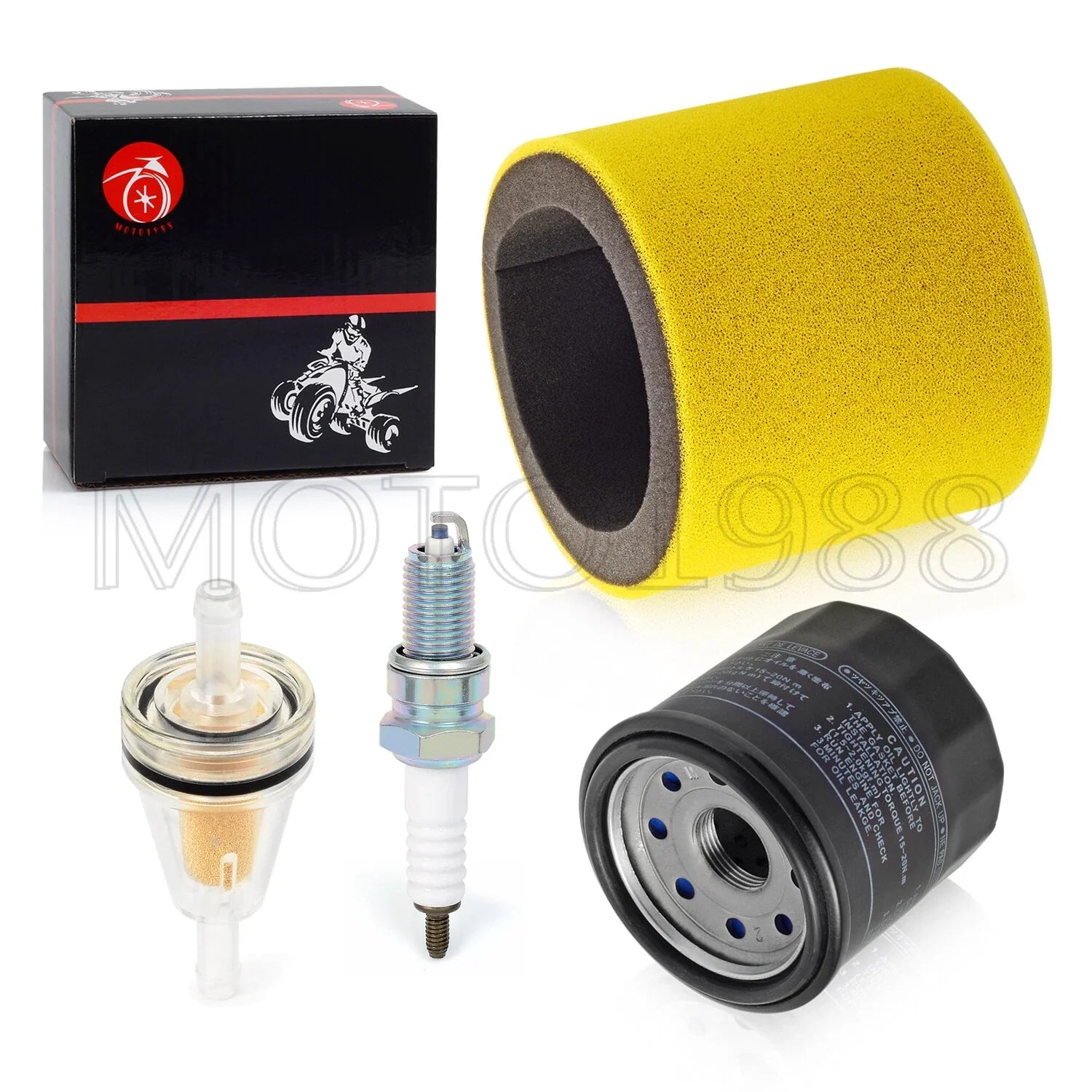 Air Filter Foam Oil Filter for Kawasaki KVF300 Prairie 2x4 4x4 (1999–2002)