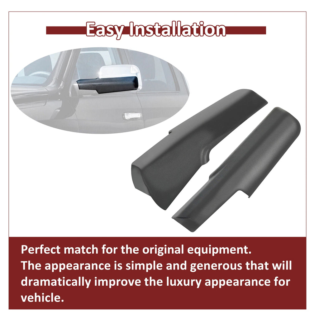 Set of 2 Trailer Tow Mirror Arm Covers for Dodge RAM 1500 2500 3500 (2002–2023)