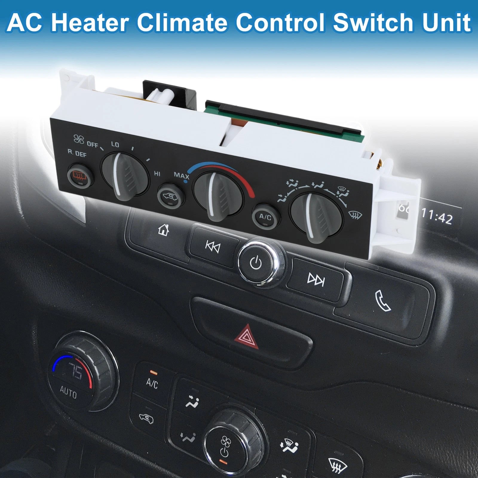 HVAC A/C Heater Climate Control Panel for Cadillac Escalade (2000)