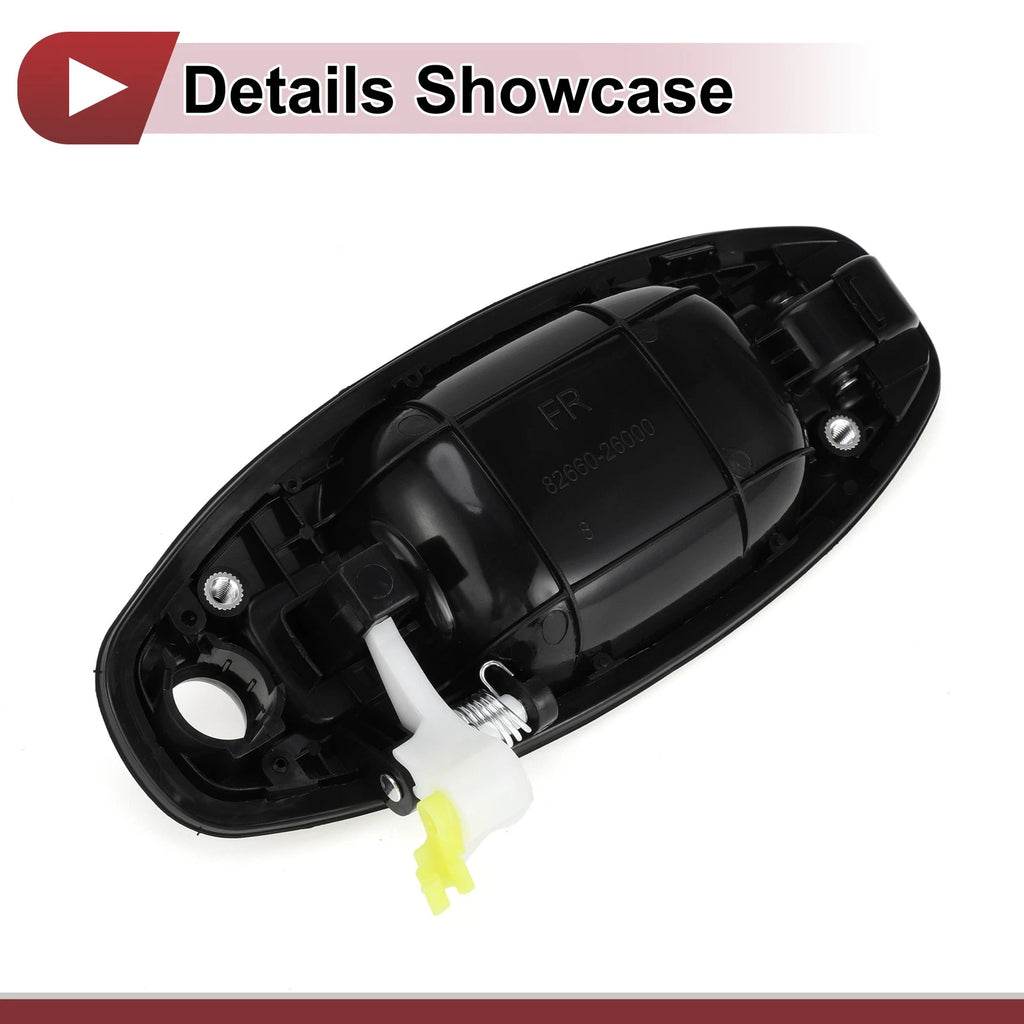 Exterior Door Handle for Hyundai Santa Fe (2013–2018) Front Right No. 8265026000 Black