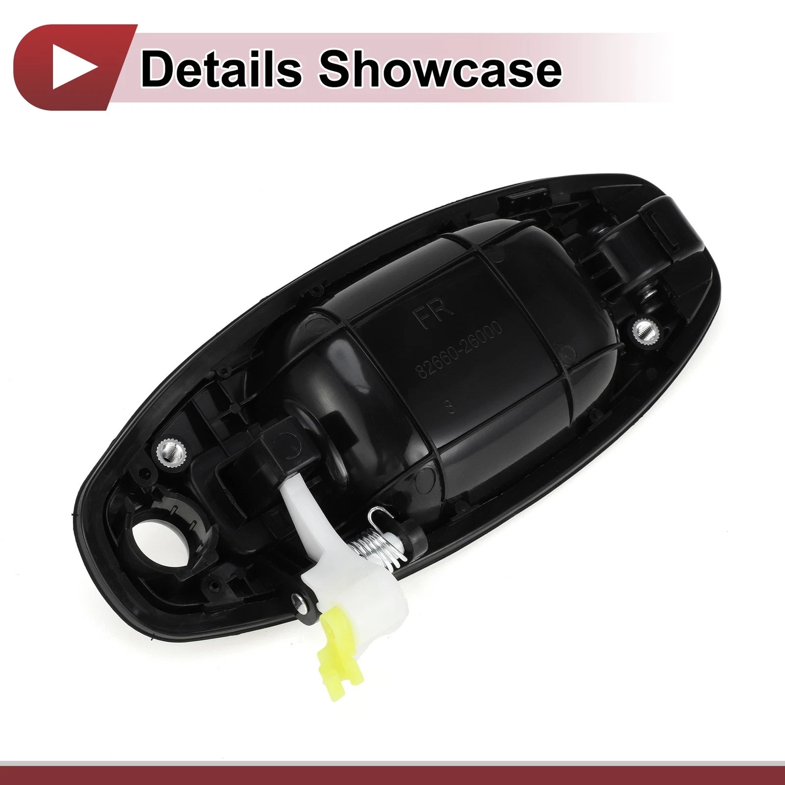 Exterior Door Handle for Hyundai Santa Fe (2013–2018) Front Right No. 8265026000 Black