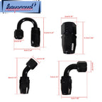 20FT 6AN Nylon Braided Fuel Line Hose with Aluminum Fittings Kit