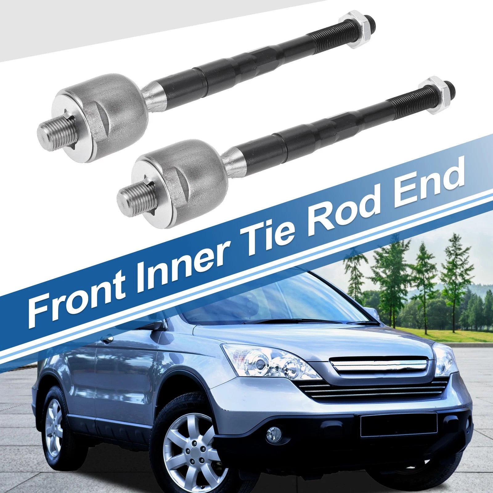 2 Pcs Front Inner Tie Rod End Links for Honda Odyssey (2005–2010) EV800226 656320660570