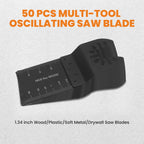 50x Oscillating Multi Tool Saw Blades for Universal Use (Metal, Wood, Plastic)