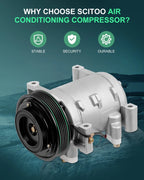 A/C Compressor w/Clutch for Isuzu Rodeo (1998–2004)