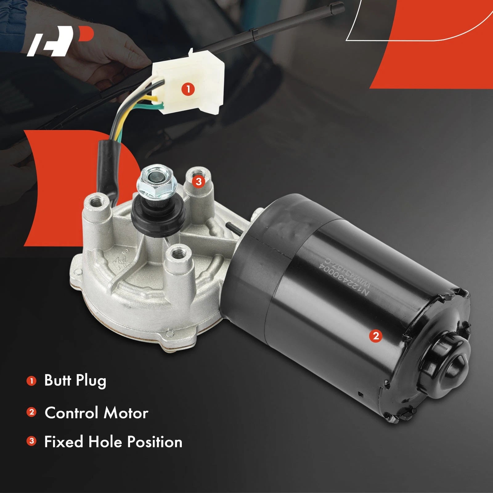 Windshield Wiper Motor for BMW 325i 318i M3 325is 535i (1987–1993)