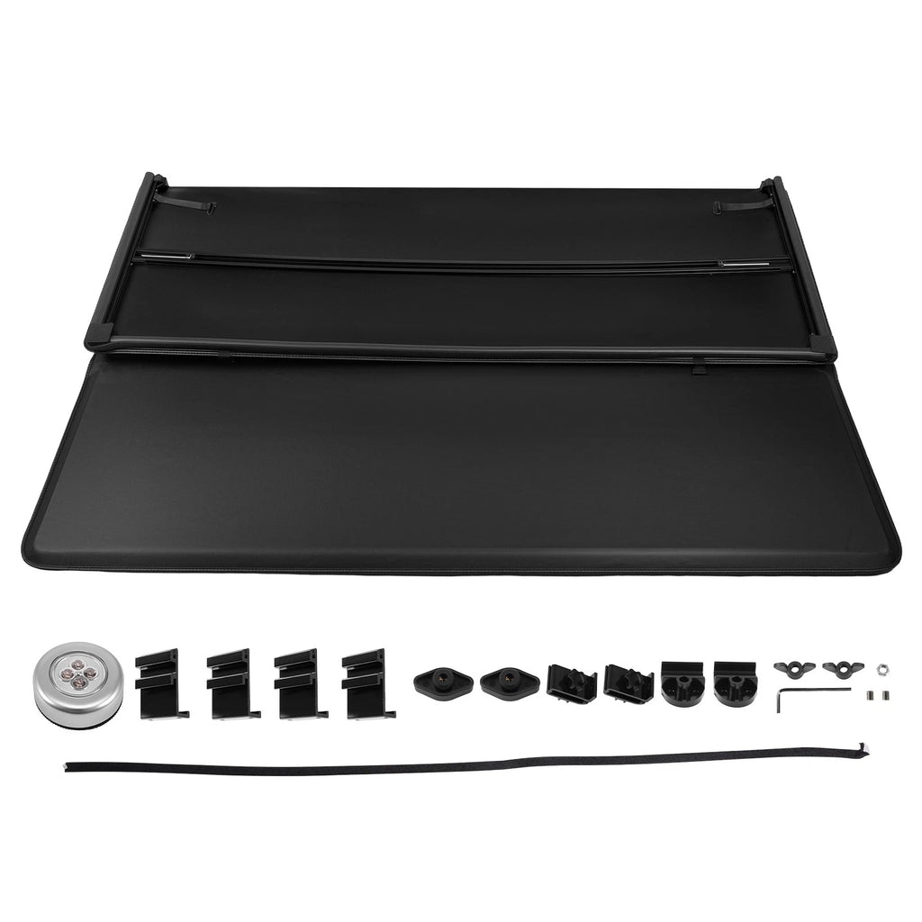 5ft Bed Tonneau Cover fit for Nissan Frontier 2005-2026 Soft Vinyl Tri-Fold