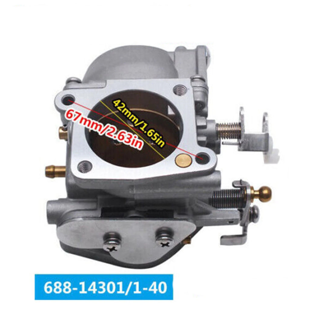 Carburetor Kit for Yamaha 2T 85HP 90HP Outboard (688-14301 14302 14303)