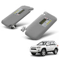 2X Gray Sun Visors for Toyota RAV4 (2006–2013)