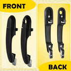 Pair Exterior Door Handles for Hyundai Tucson (2005–2009) Black