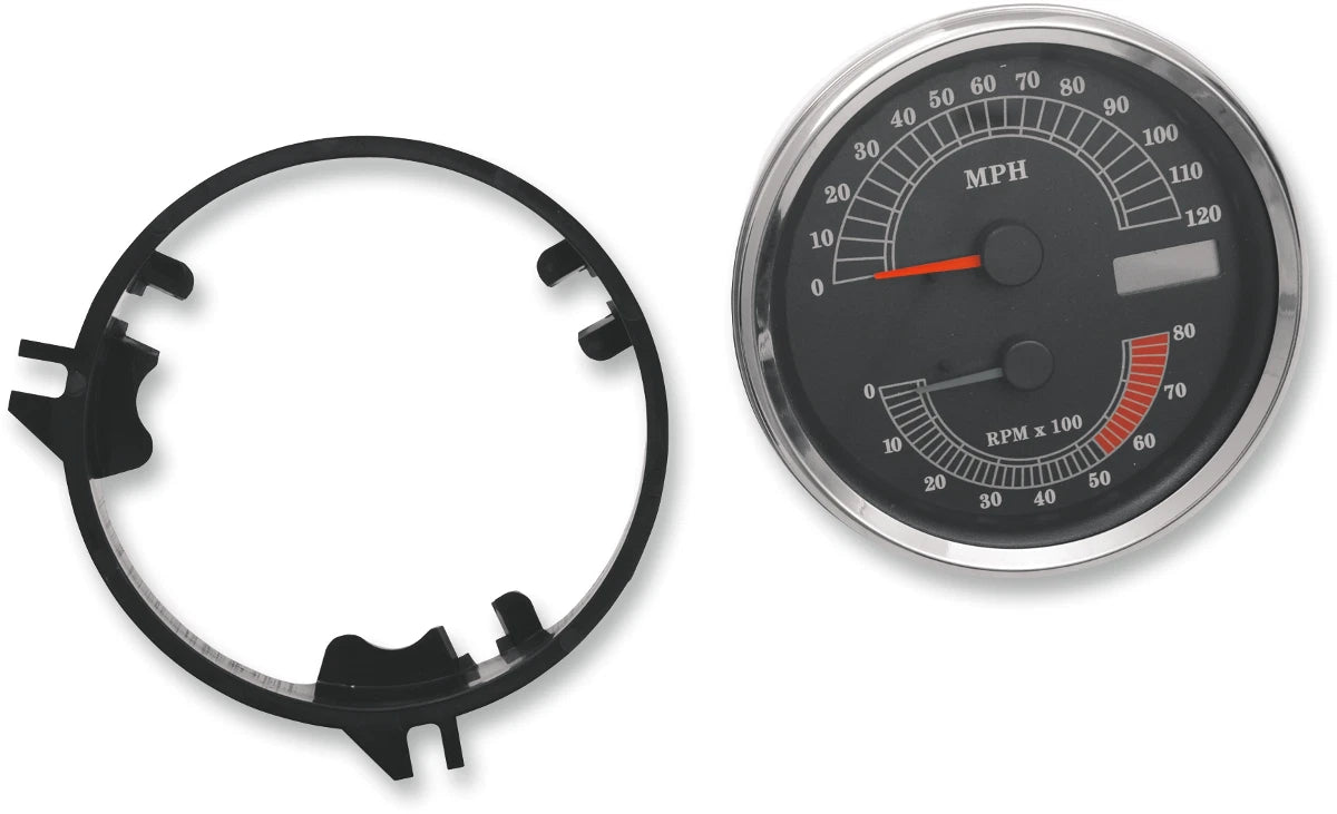 Electronic Speedometer/Tachometer for Harley Davidson (Stock Look, 120 mph/8000)