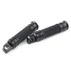 Aluminum Male Mount Footpeg Pegs for Harley Davidson  -  Black