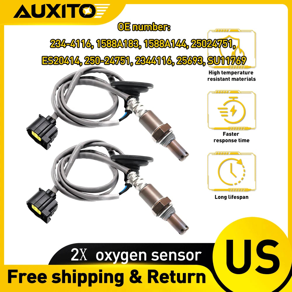 Set of 2 Front O2 Sensors for Mitsubishi Lancer Evolution (2008–2015)