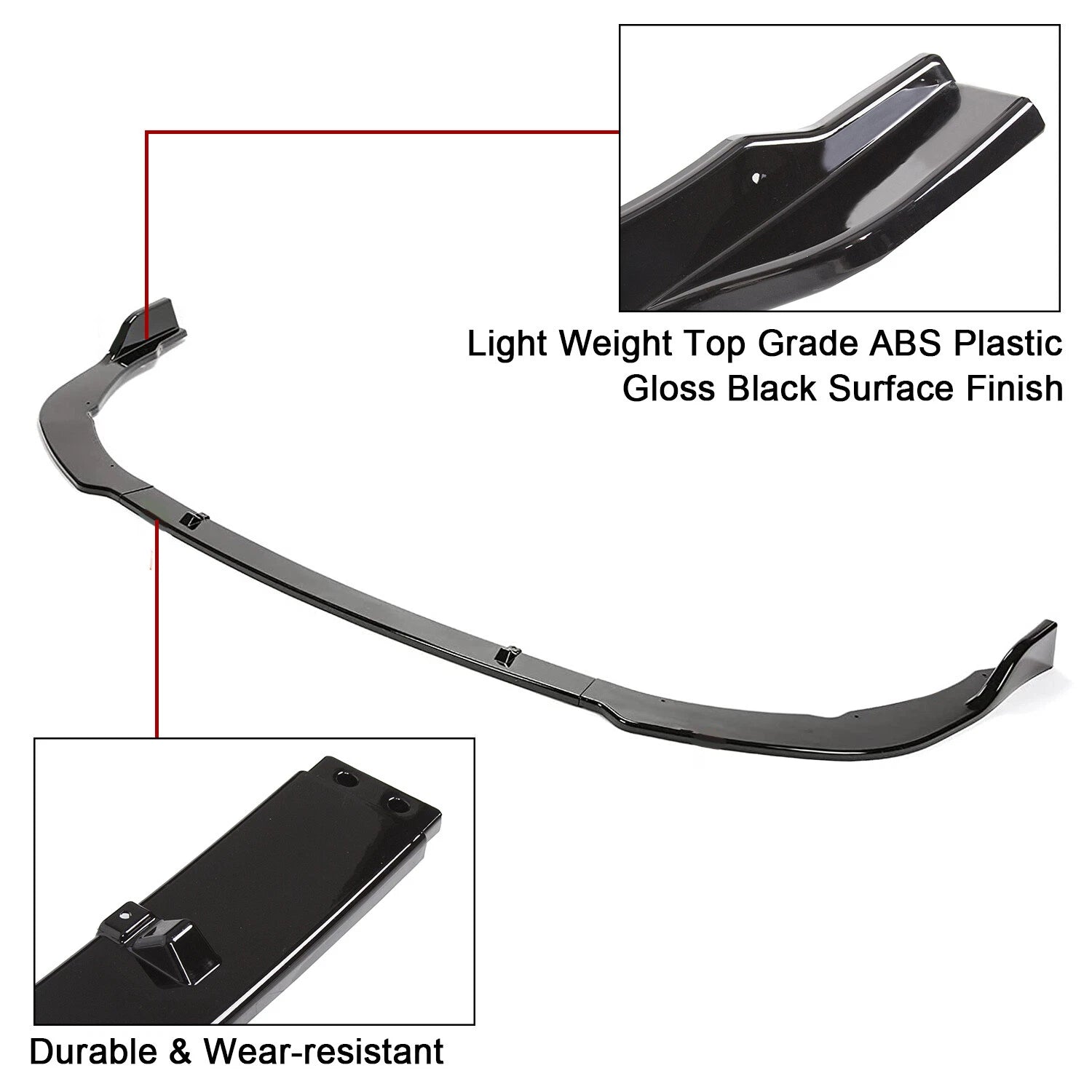 Front Bumper Lip Kit Spoiler for Toyota Camry SE XSE (2021–2024)