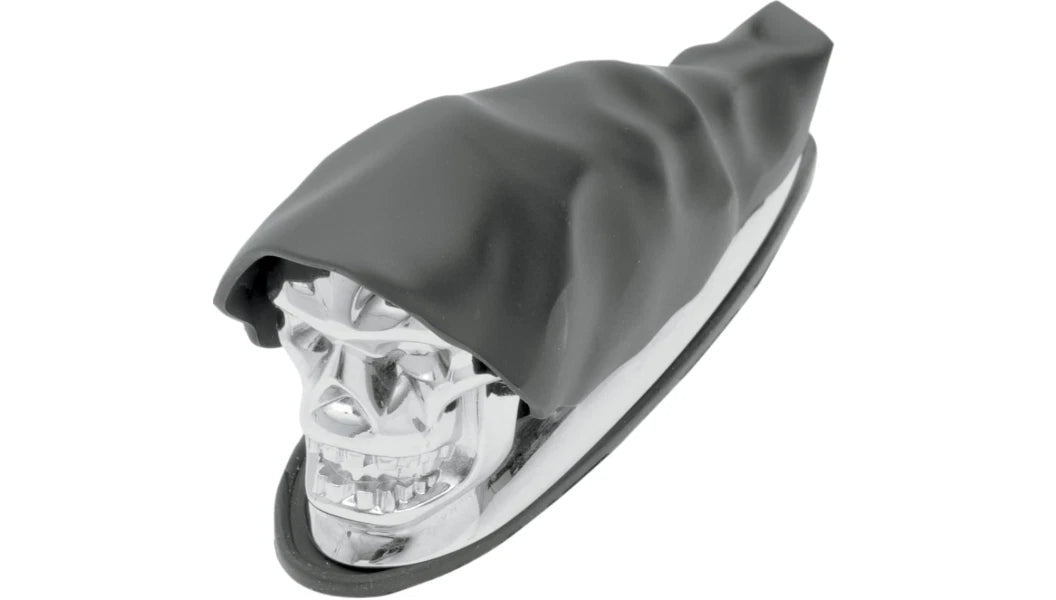 Chrome Skull Front Fender Ornament for Harley Touring Softail (2014–2023)