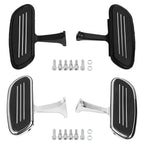 Black/Chrome Passenger Floorboard for Harley Touring (1993–2025)