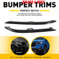 Set of 2 Front Bumper Trims Black for Honda Pilot (2019–2022)