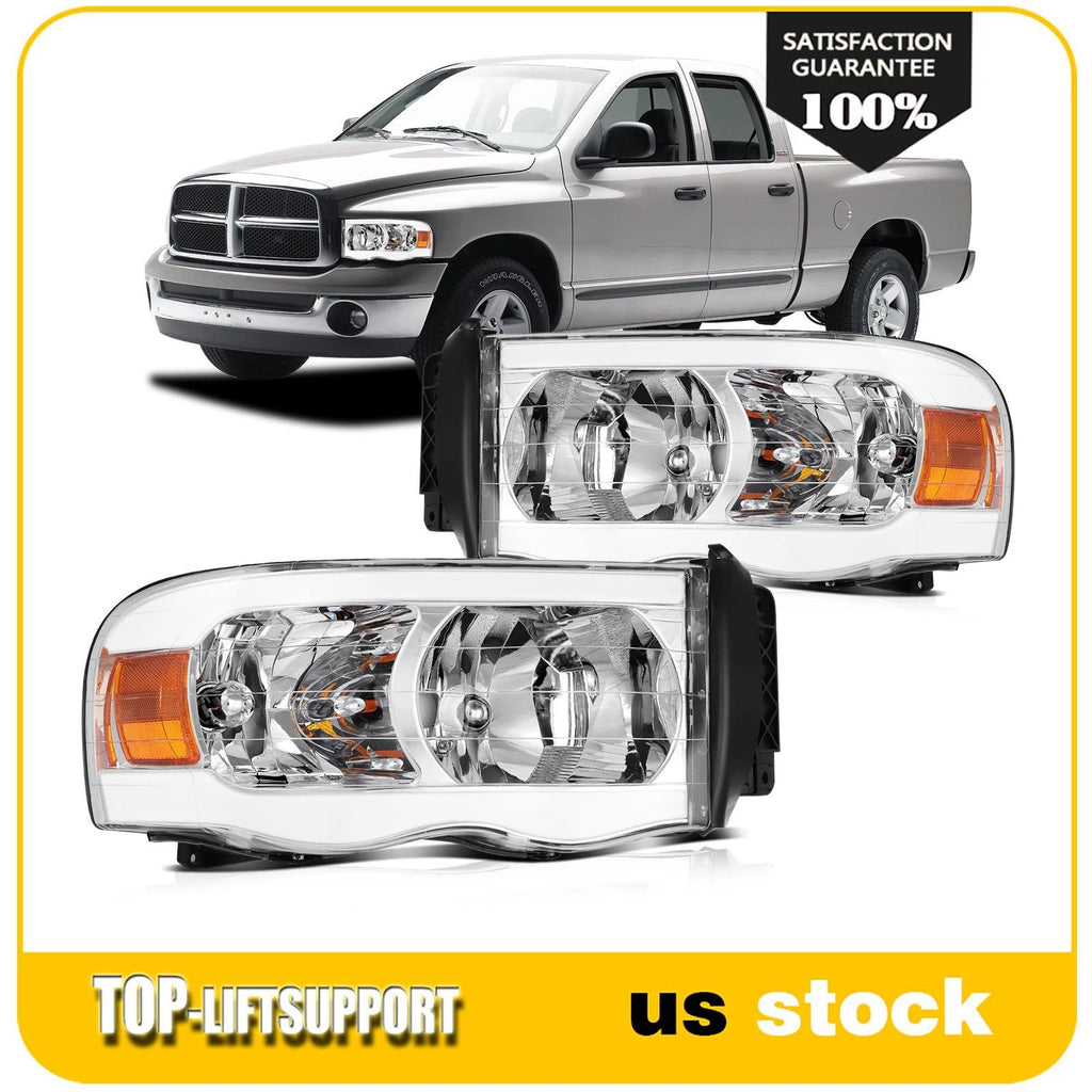 LED DRL Headlight Assembly for Dodge Ram 1500 (2002–2005)