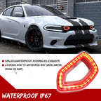 Dynamic Red LED DRL Grill Lights for Dodge Charger (2015–2023)