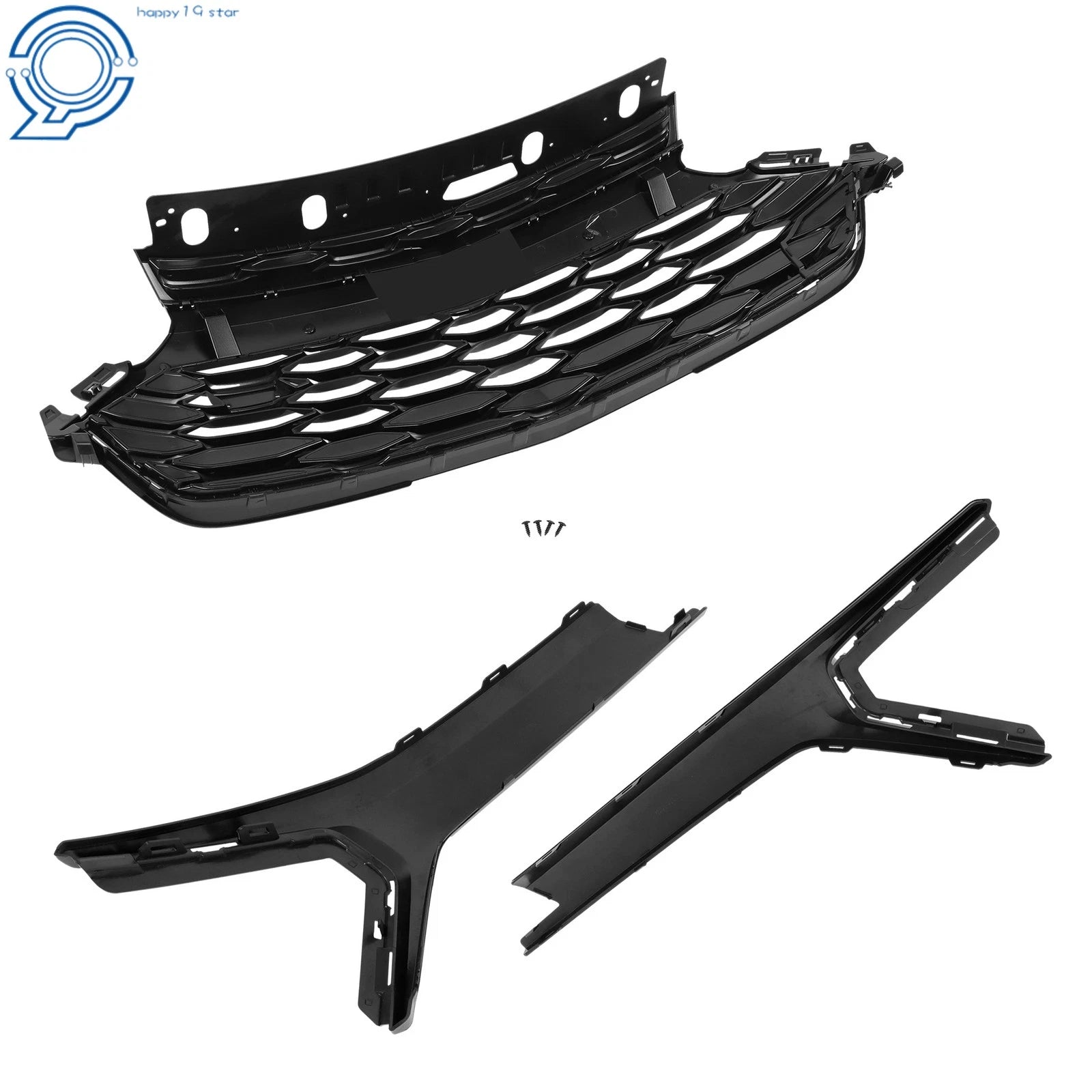 Painted Upper Radiator Grille Gloss Black for Chevrolet Trailblazer RS (2024–2026)