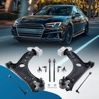 Front Lower Control Arms Tie Rods Sway Bars Links for Jetta Golf (2006–2014)