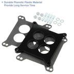 1/2" Tall Ported Phenolic Carburetor Spacer 4BBL for Chevy 