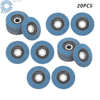20 Pcs Flap Wheels 4-1/2 Inch x 7/8 Inch 60 Grit for Angle Grinder