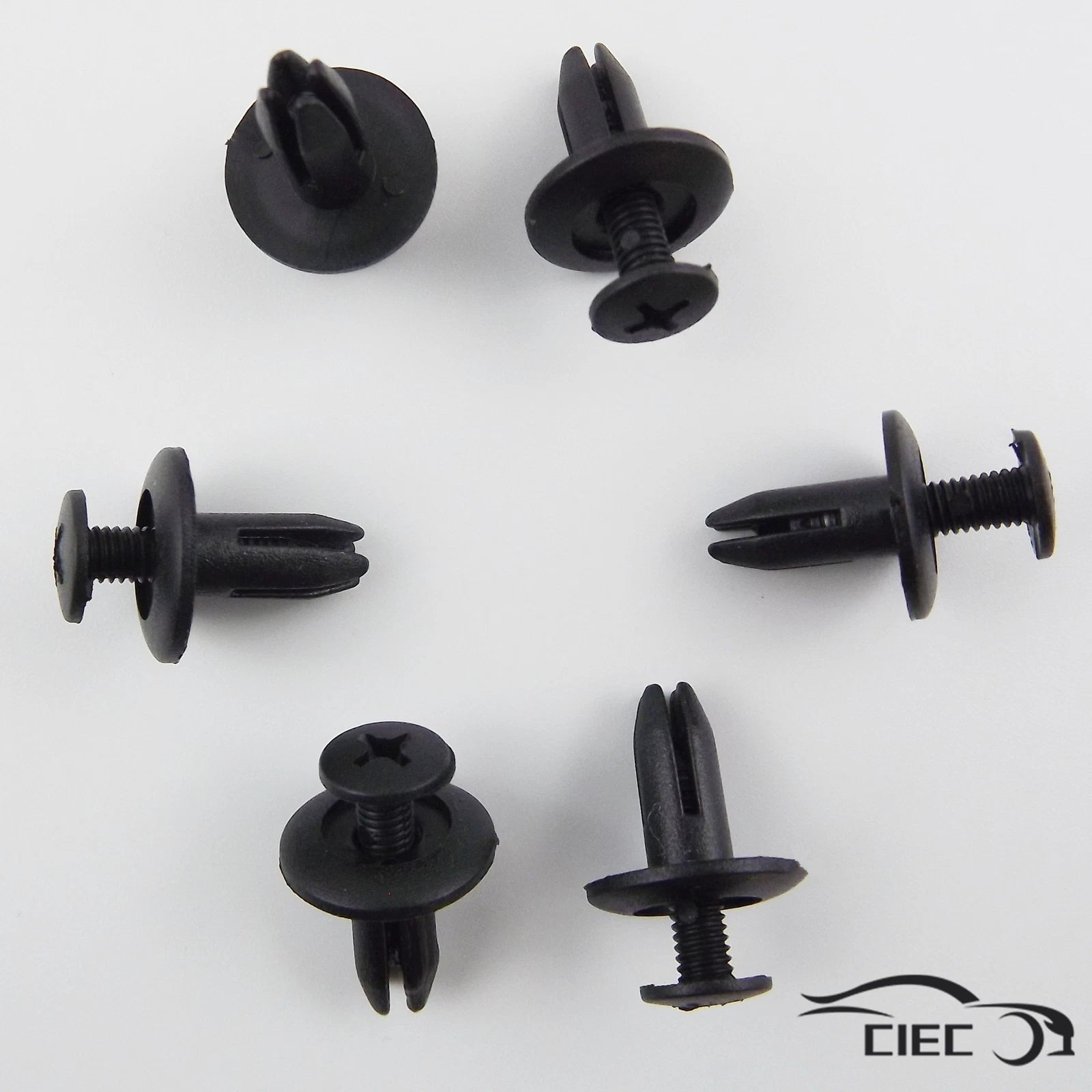 Set of 10 Push Plastic Rivets for Auto Car Door Fender (Universal)