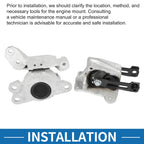 Engine Motor Trans Mount Set for Nissan Altima 2.5L (2019–2023)