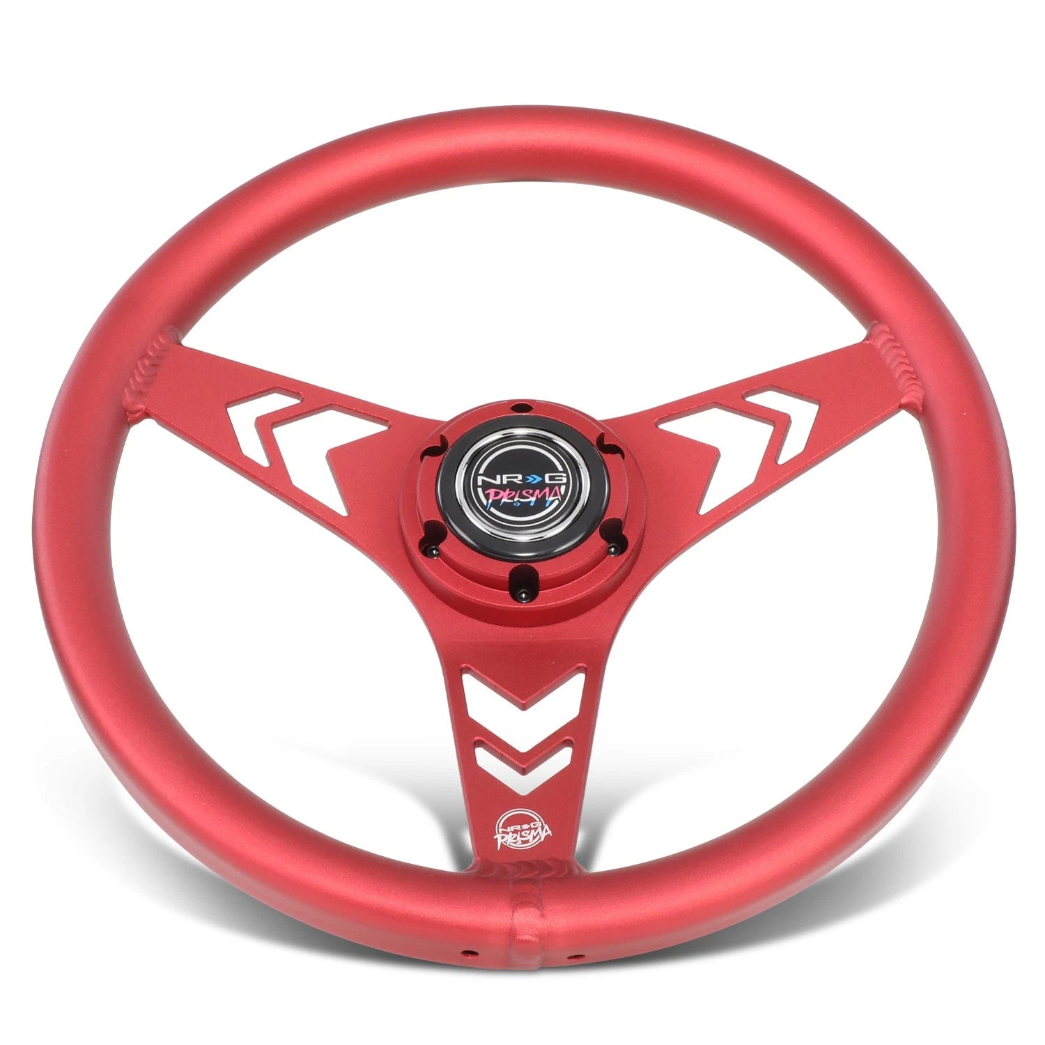 NRG RST-070-RD 330mm Red Racing Steering Wheel for Universal Fit (1" Dish)
