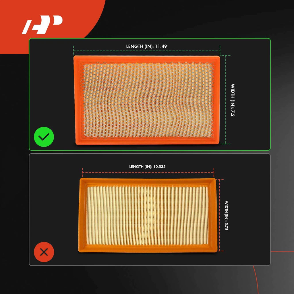2X Engine Air Filter for BMW 745i 745Li 750i 750Li 760i (2002–2008)