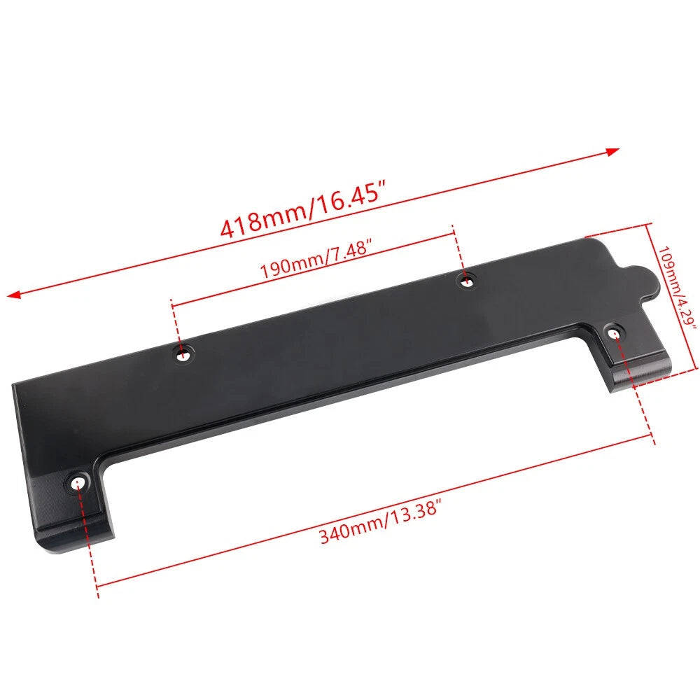 Black Aluminum Coil Pack Spark Plug Cover for Honda K20 K24 (2002–2011)