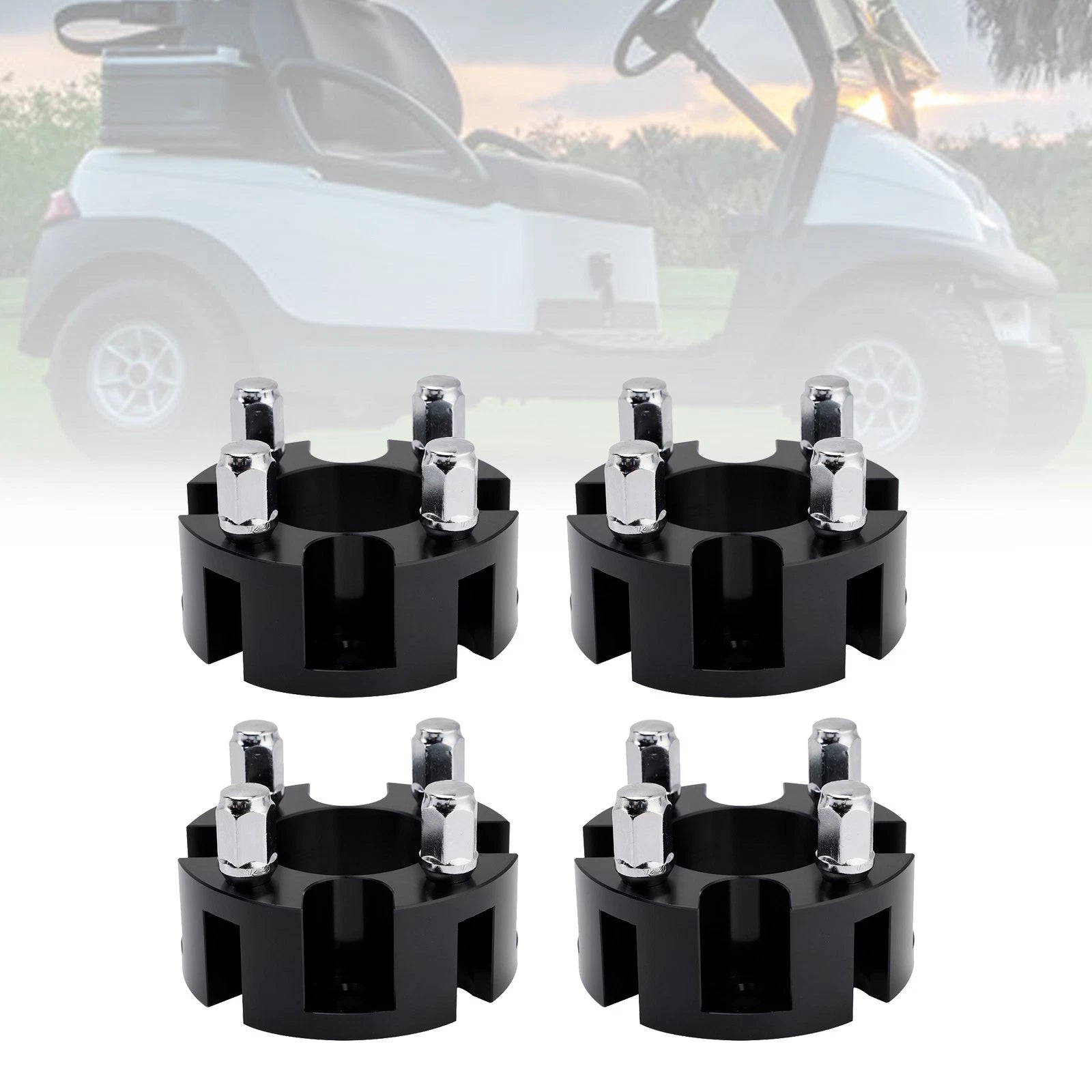 2" Wheel Spacers Kit for Yamaha Club Car EZGO Golf Carts (All Years)