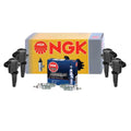 Set of 4 Ignition Coils & 4 Iridium IX Spark Plugs for Ford Mazda Mercury (L4)