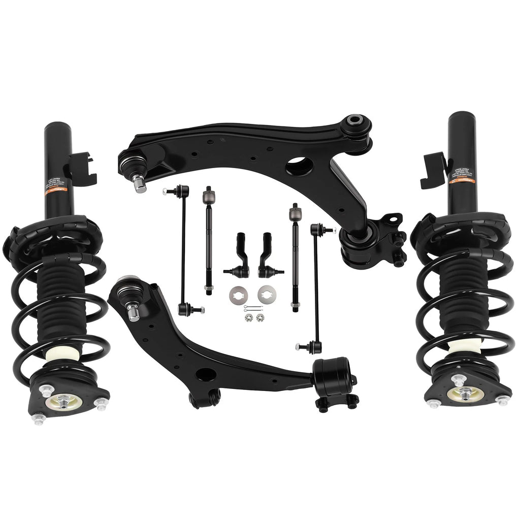 Front Struts, Control Arms, Outer Tie Rods for Mazda 5 (2006–2010), 3 (2004–2009)