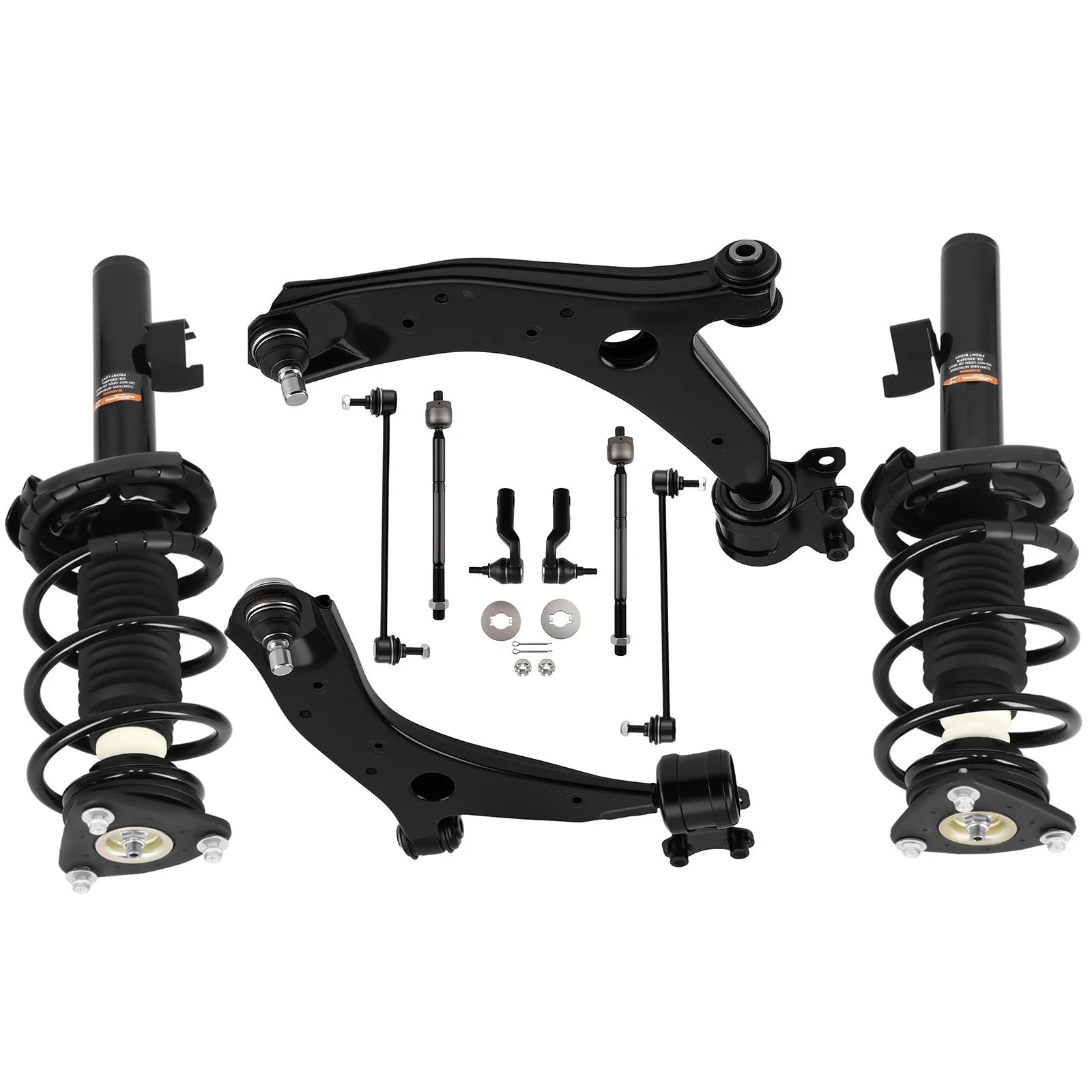 Front Struts, Control Arms, Outer Tie Rods for Mazda 5 (2006–2010), 3 (2004–2009)