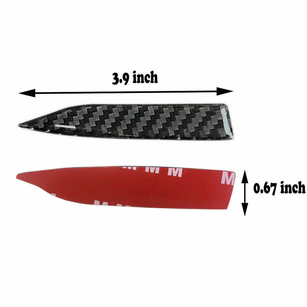Carbon Fiber Rearview Side Mirror Protect Guard Sticker for Universal (-)